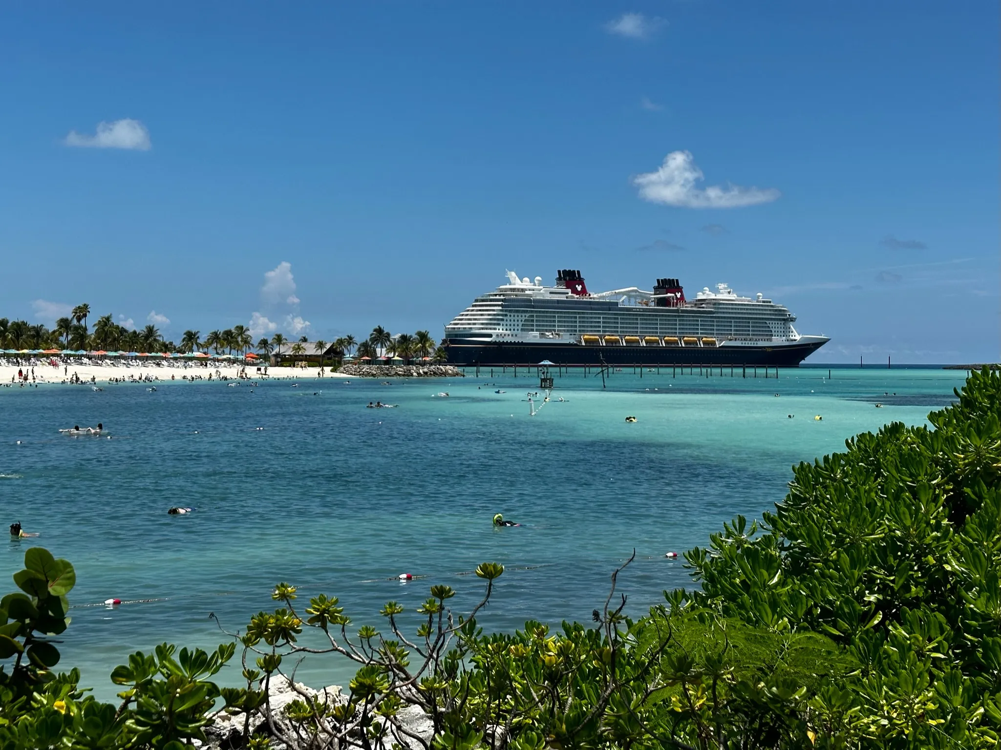 Castaway Cay beach on a Disney Cruise Line itinerary