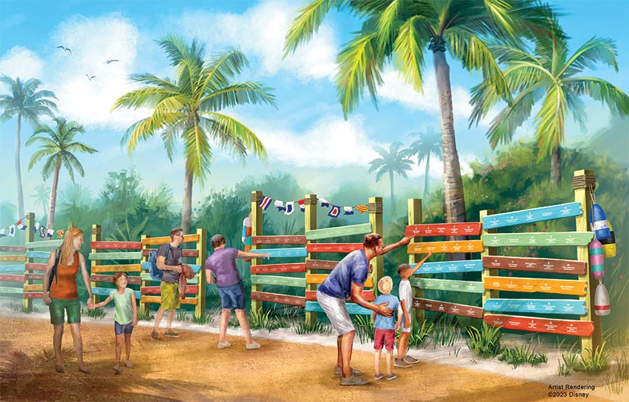 a group of people looking at a fence
