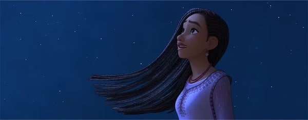 a cartoon of a woman with long hair
