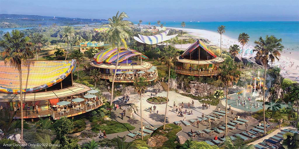 a group of people on a resort